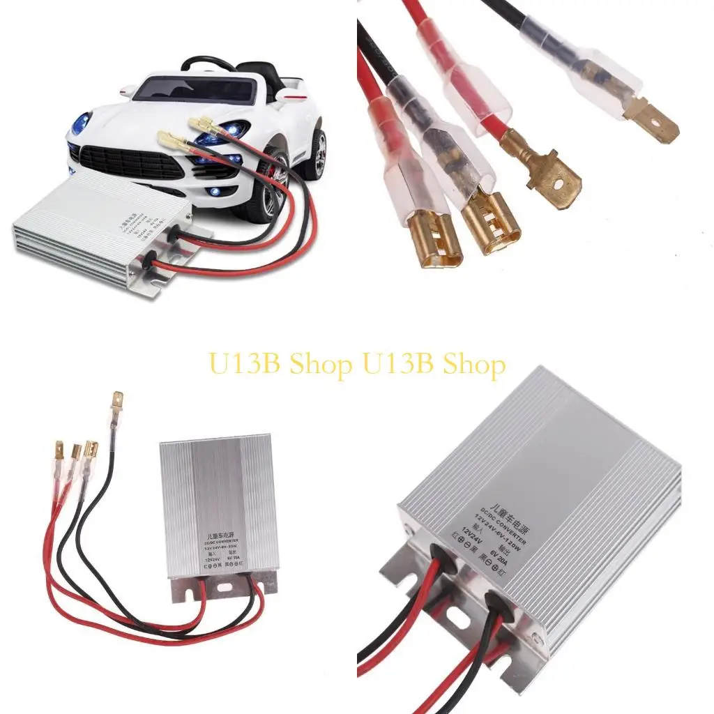 U13B Power Traintage Converter 12V/24V в 6V 10A, 6V 15A, 6V 20A 60 Вт 90 Вт 120 Вт водонепроницаемое напряжение