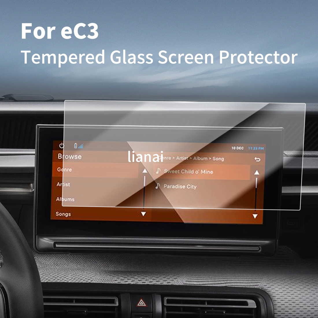 Защитная пленка для экрана Carplay, защитная пленка из закаленного стекла, навигатор, автомобильные наклейки, аксессуары для 25 Beiqi eC3