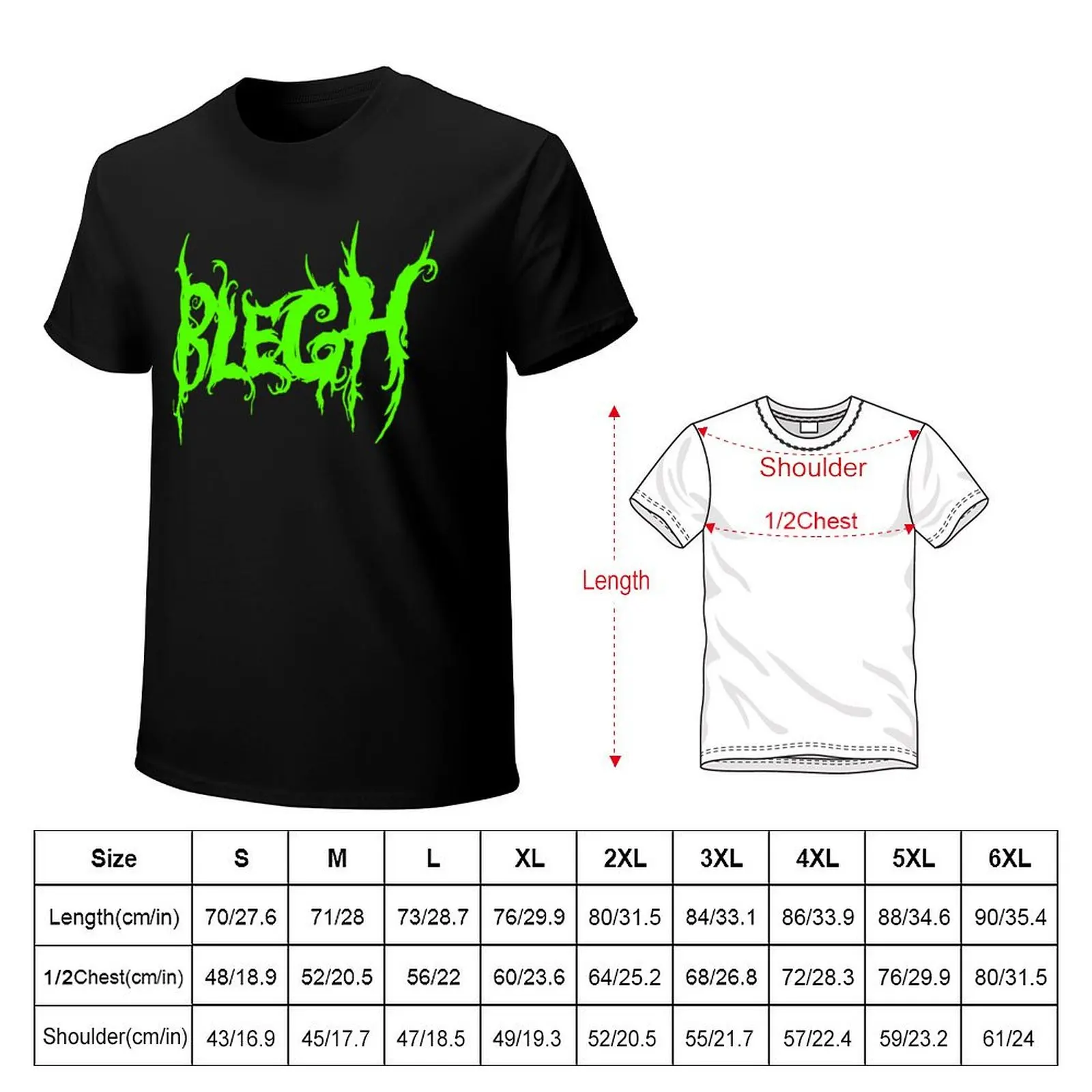 Неоново-зеленая футболка Blegh на черной футболке, забавные костюмы, футболки с рисунком рэпера, синий замок, мужская футболка с короткими рукавами (art.: 3920d0aac5634) - 3920d0aac5634
