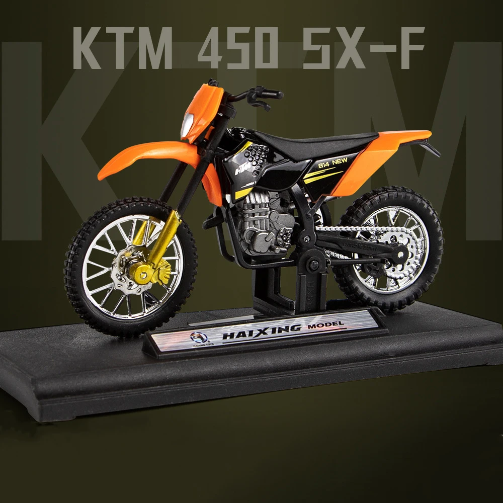 Коллекция 450, модель мотоцикла из сплава, 1:18, литая, портативный гоночный мотоцикл, коллекционные игрушки для детей