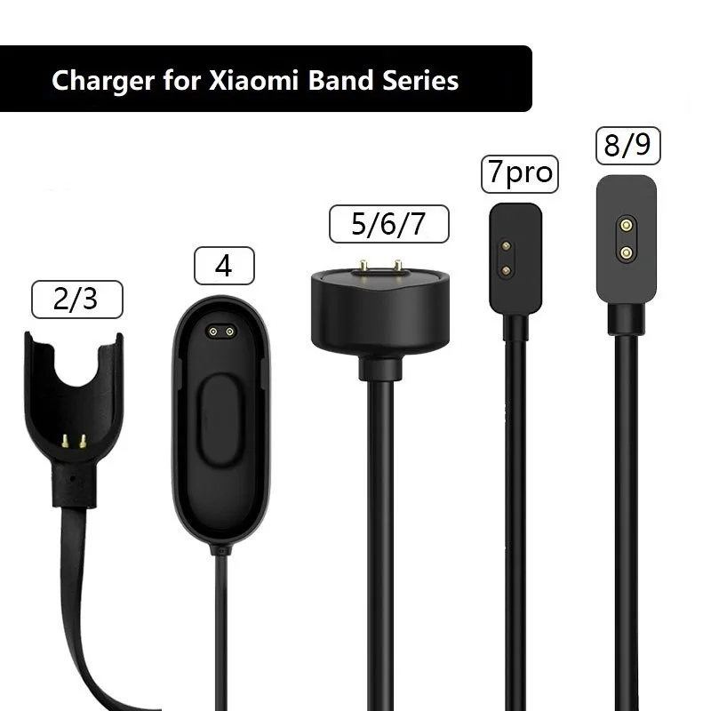 Провод зарядного устройства для Xiaomi Mi Band 2 3 4, зарядный кабель для Miband 7 Pro 6 5, портативное зарядное устройство USB для Miband 8 9
