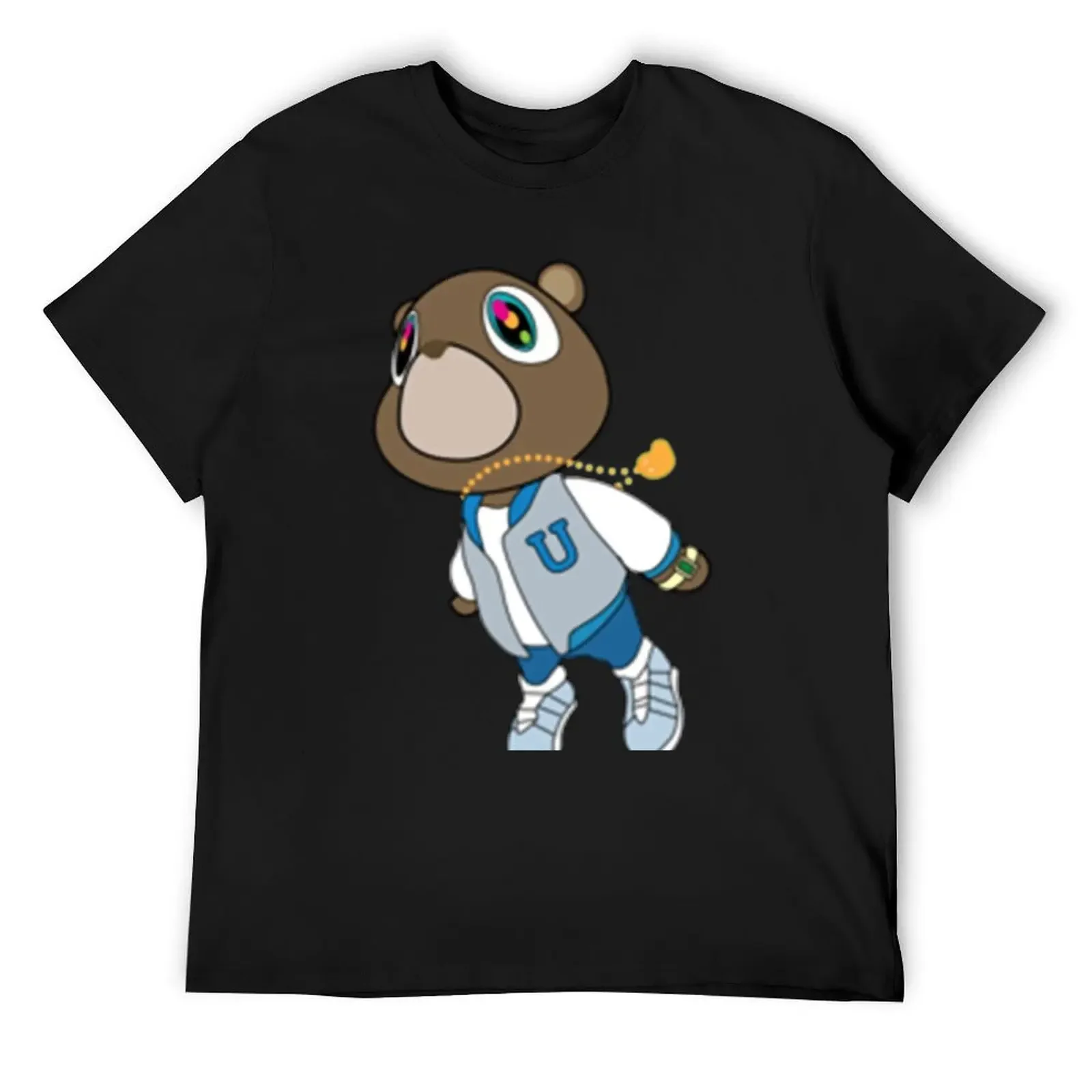 Футболка Kanye West Graduation Bear, новое издание, спортивные рубашки с аниме для мужчин