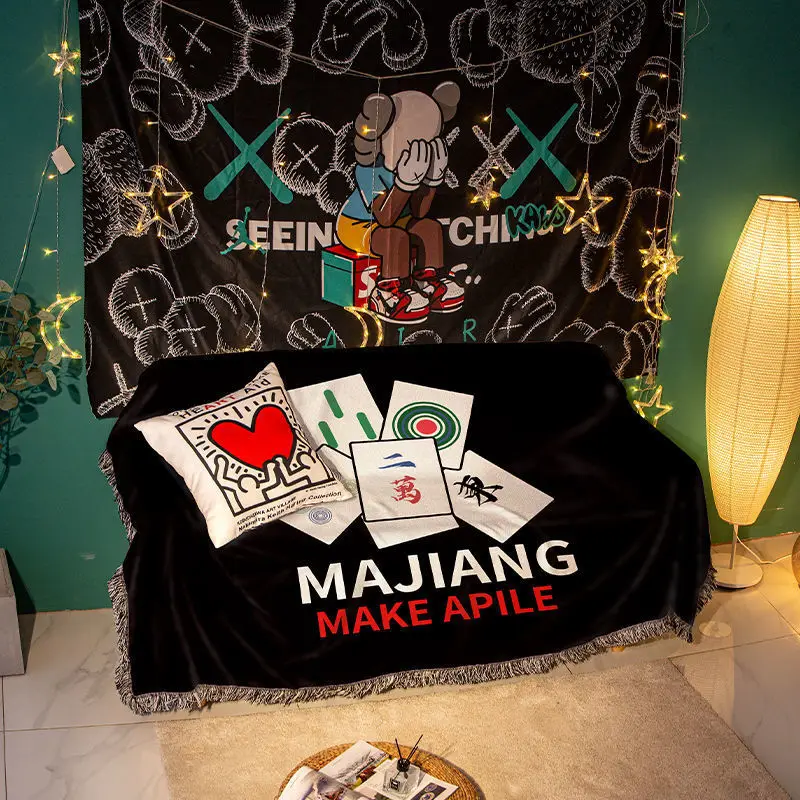 Чехлы для диванов с китайскими буквами Majiang, не скользят, каждая ставка выигрышит в домашних гостиничных общежитиях, аксессуары и украшения (art.: 3920c20c0a57d) - 3920c20c0a57d