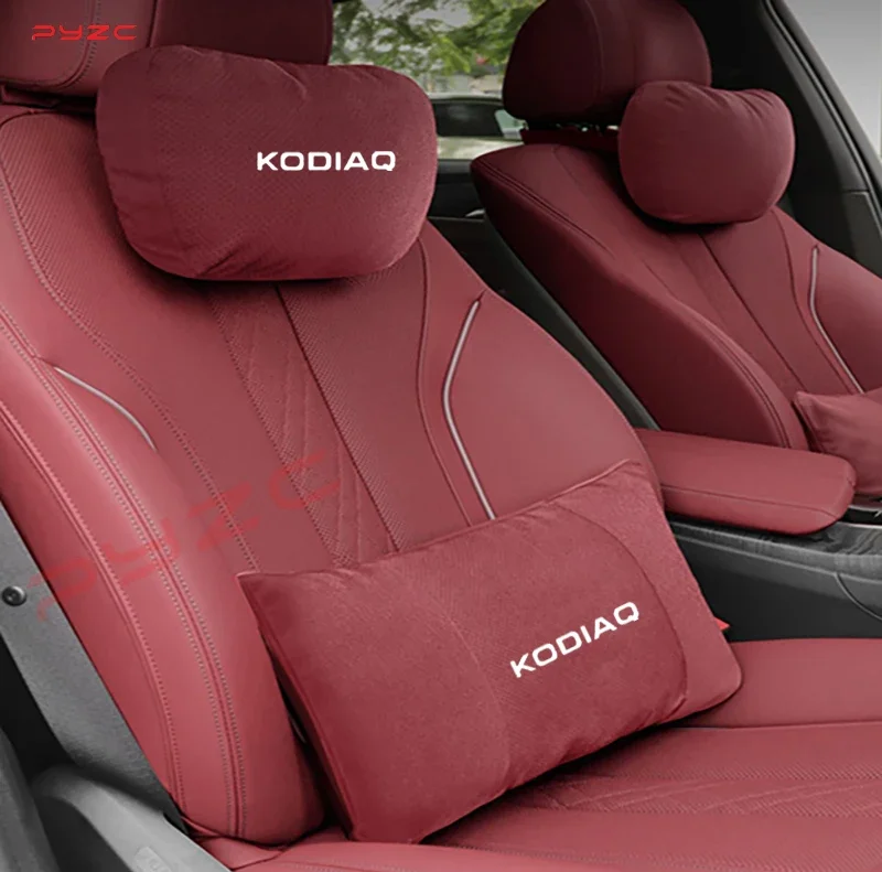 Фото Для Skoda Octavia Rapid Superb Kodiaq Scala Karoq автомобильный подголовник поддержка шеи сиденье мягкая подушка для шеи дышащие автоаксессуары №3