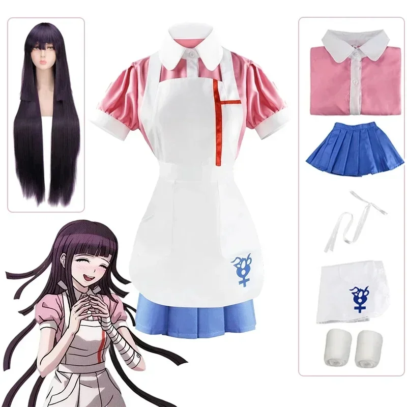 Аниме Danganronpa Косплей Костюм Микан Цумики Косплей Комекси Униформа Женский Ролевой Костюм Хэллоуин Костюм