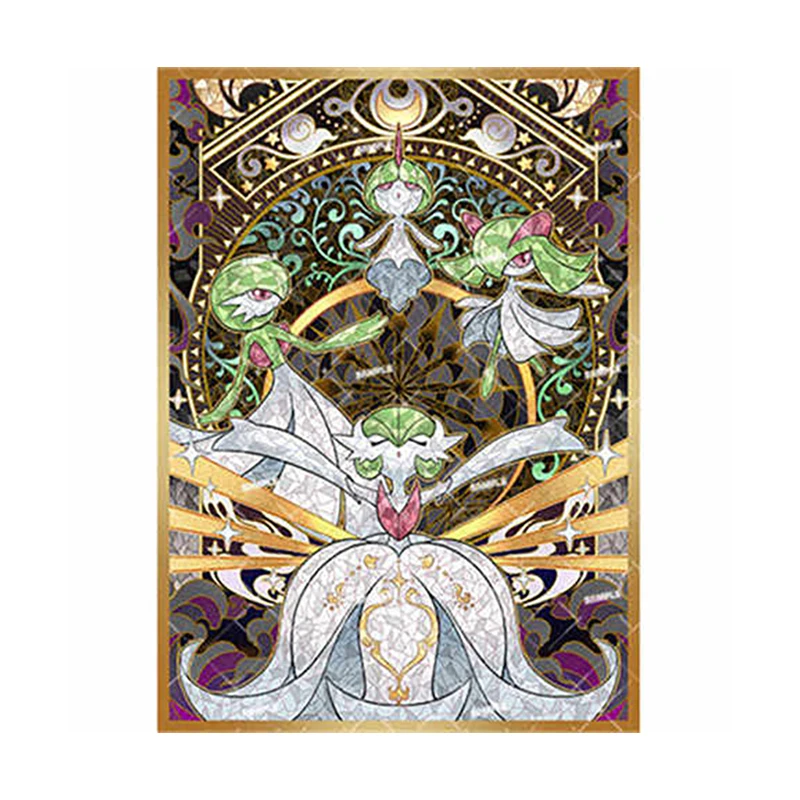 60 шт./компл. Gardevoir Ralts Kirlia флэш-карта с рукавом PTCG аниме игровая коллекция карт защитный чехол подарочная игрушка 66*91 мм