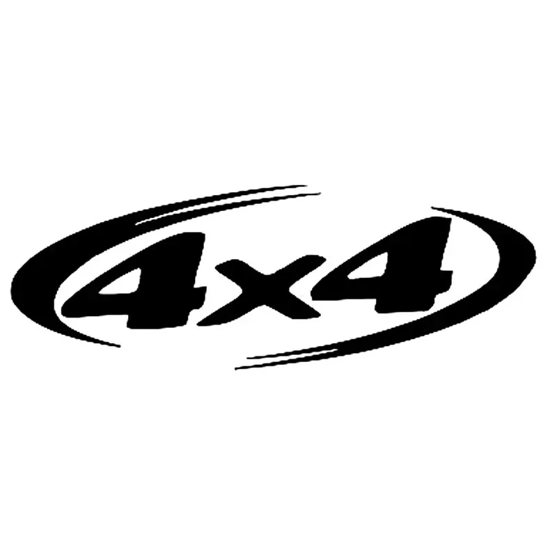 Автомобильные наклейки 4X4 Наклейки для внедорожников Персонализированные наклейки Водонепроницаемые и солнцезащитные ПВХ 15*5 см