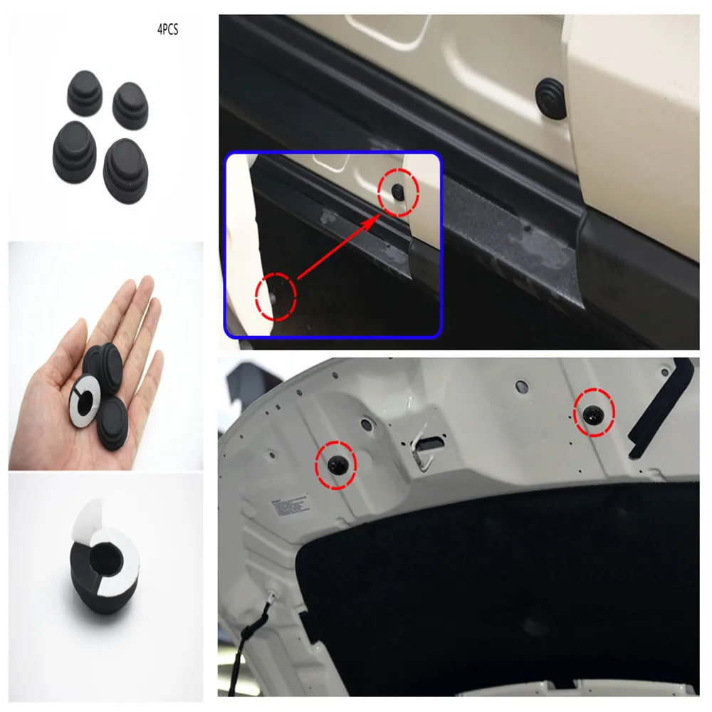 4 шт. автомобильный дверной амортизатор для SEAT Leon 1 2 3 MK3 FR Cordoba Ibiza Arosa Alhambra Altea Exeo Toledo Formula Cupra