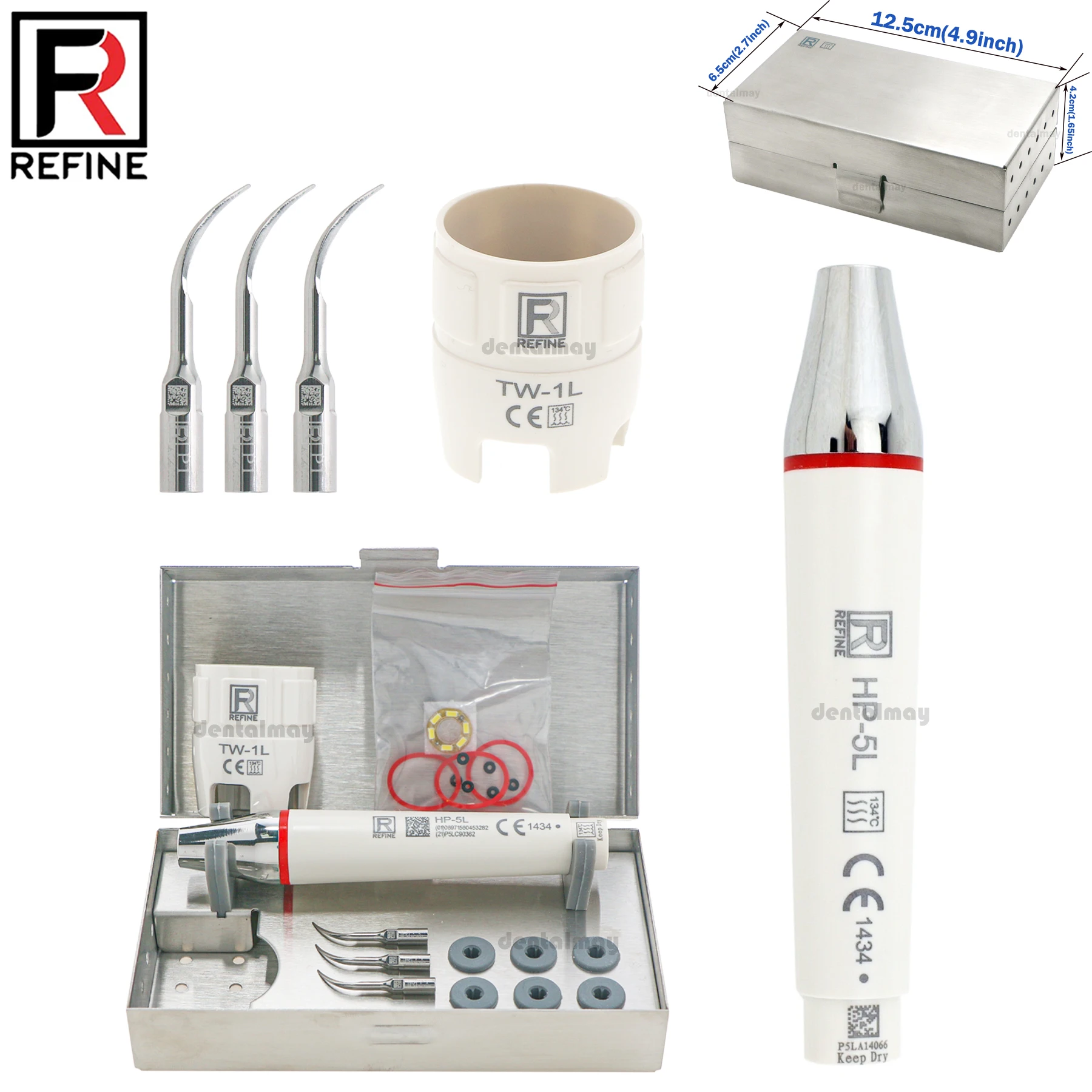 Refine NSK Dental P1 Tips HP-5L Scaler PIEZON Набор светодиодных наконечников подходит для ультразвукового скалера EMS Hu-Friedy