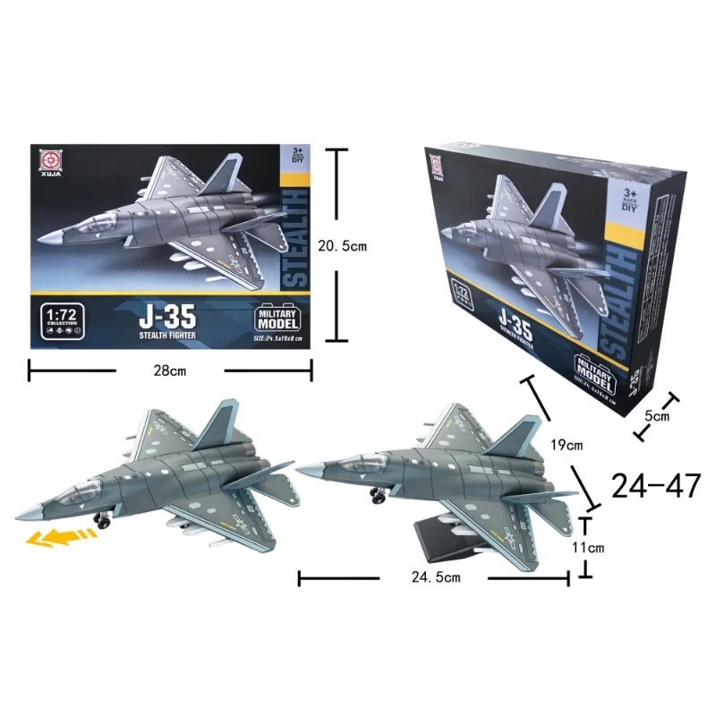 Фото Современные развивающие игрушки Su-35 Su-35S Su-57 F-14 J35 Модель игрушки Самолет для детей Модель самолета Строительство №3