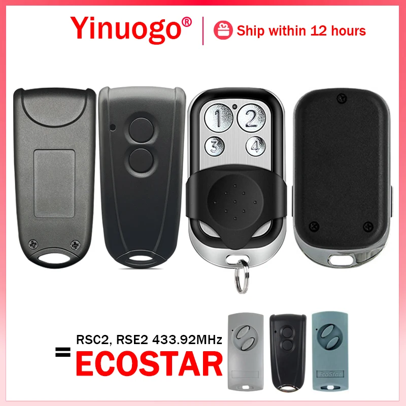 Новый ECOSTAR пульт дистанционного управления гараж 433 МГц непрерывный код для HORMANN ECOSTAR RSE2 RSC2 ворота дистанционное управление ручной передатчик
