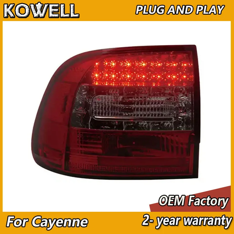 Фото Стайлинг автомобиля для Porsche Cayenne задние фонари 2003-2007 Cayenne задний фонарь DRL противотуманный тормоз задний ход указатель поворота №3
