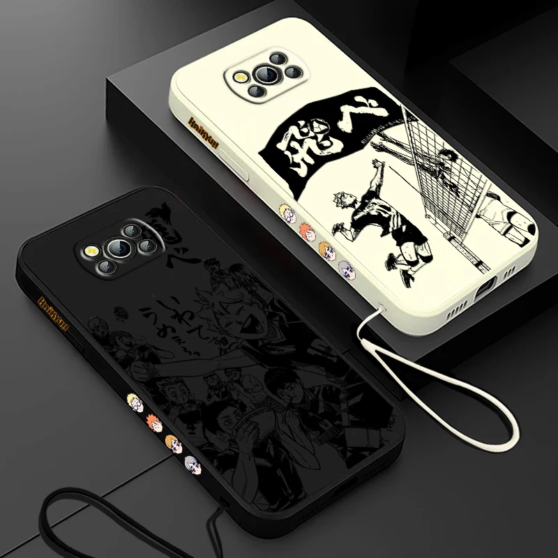 Haikyuu! Чехол для телефона Hinata Shoyo для Xiaomi Poco Cover для X4 X3 F4 NFC M6 M5 M4 M3 GT S Pro 4G