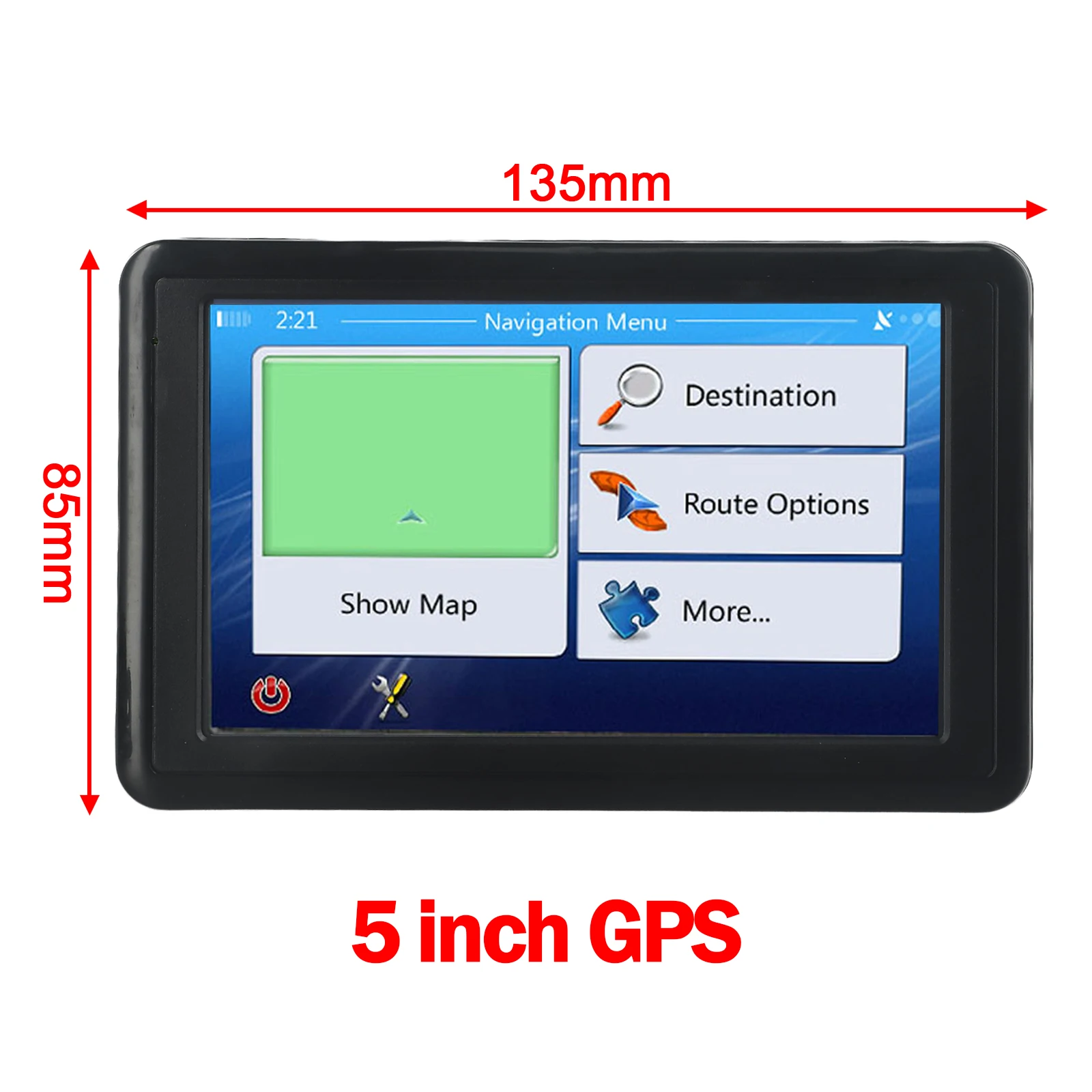 5-дюймовый автомобильный и грузовой GPS-навигатор, навигатор, спутниковая навигация, 8 ГБ, 128 Мб, HD автомобильный навигационный экран (art.: 3920c6d451569) - 3920c6d451569