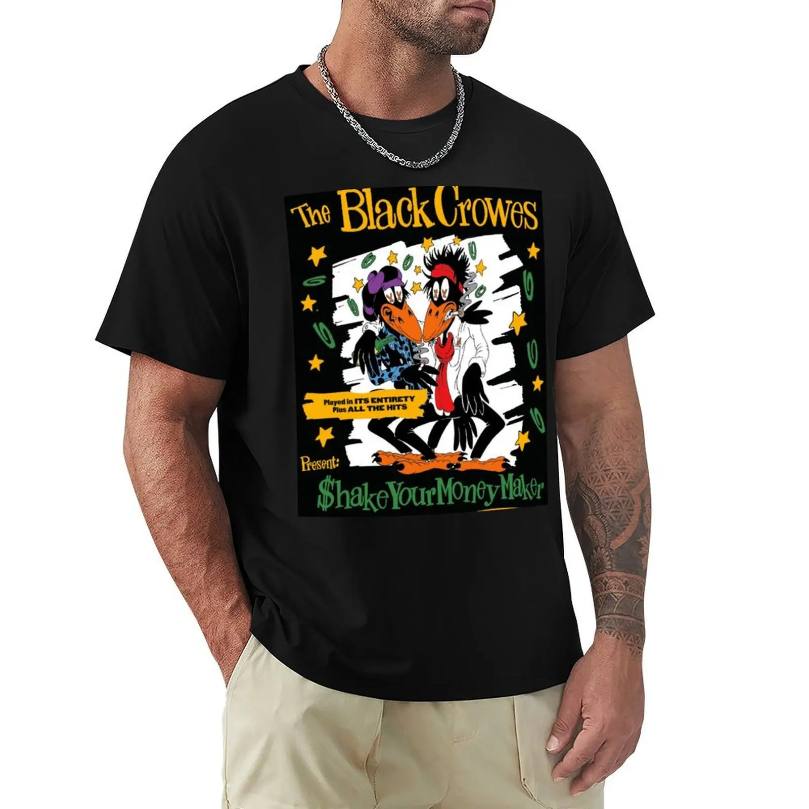 dua dsjerr theblackcrowes dsjerrelea Schwake Gagak Your Berpakaian Money Kasual Maker Рассказа Merokok Футболка