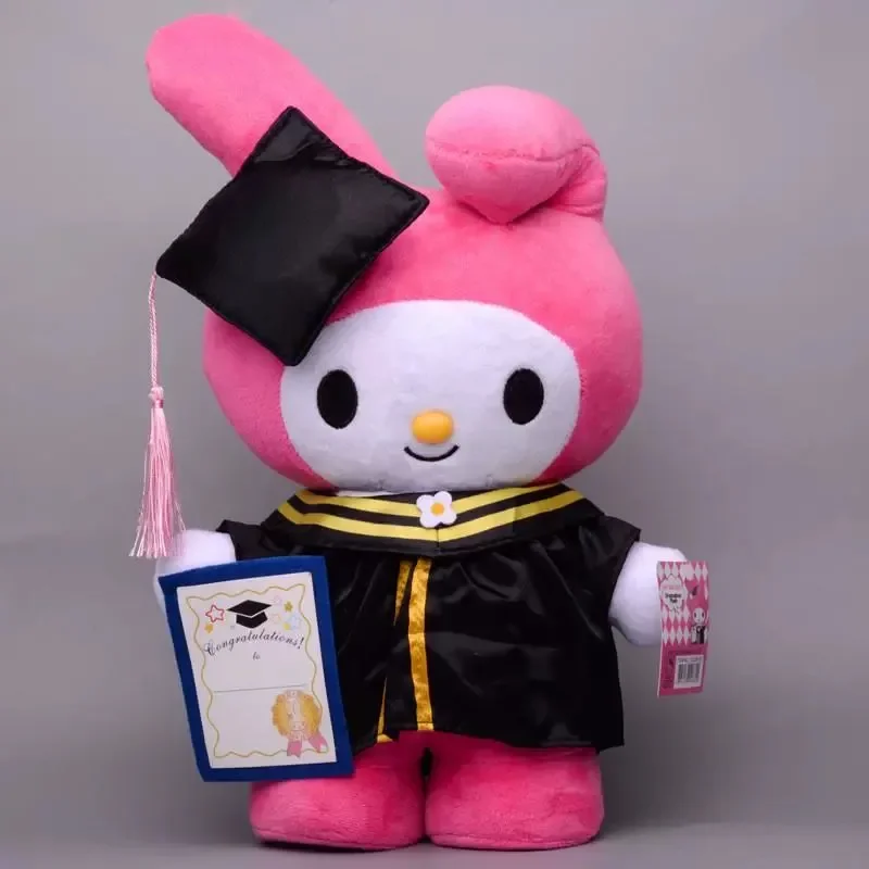 Фото 35 см Kawaii Sanrio хобби My Melody Kuromi Cinnamoroll Hello Kitty Выпускной большой плюшевый Кукла диван подушка украшение детский подарок №5