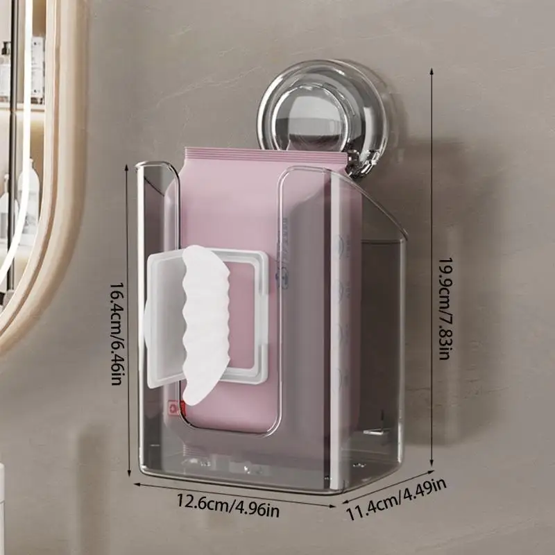 R66A Clear Wet Wipes Dispenser для кухни и ванной комнаты, легкий доступ и установка, сохраняет чистые салфетки