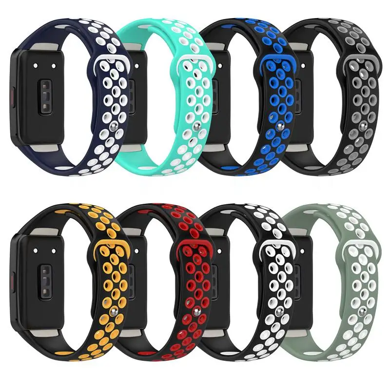 Силиконовые ремешки для Huawei Honor Band 6 Honor Band 7, сменный ремешок для умных часов, браслет для Huawei Band 6 pro