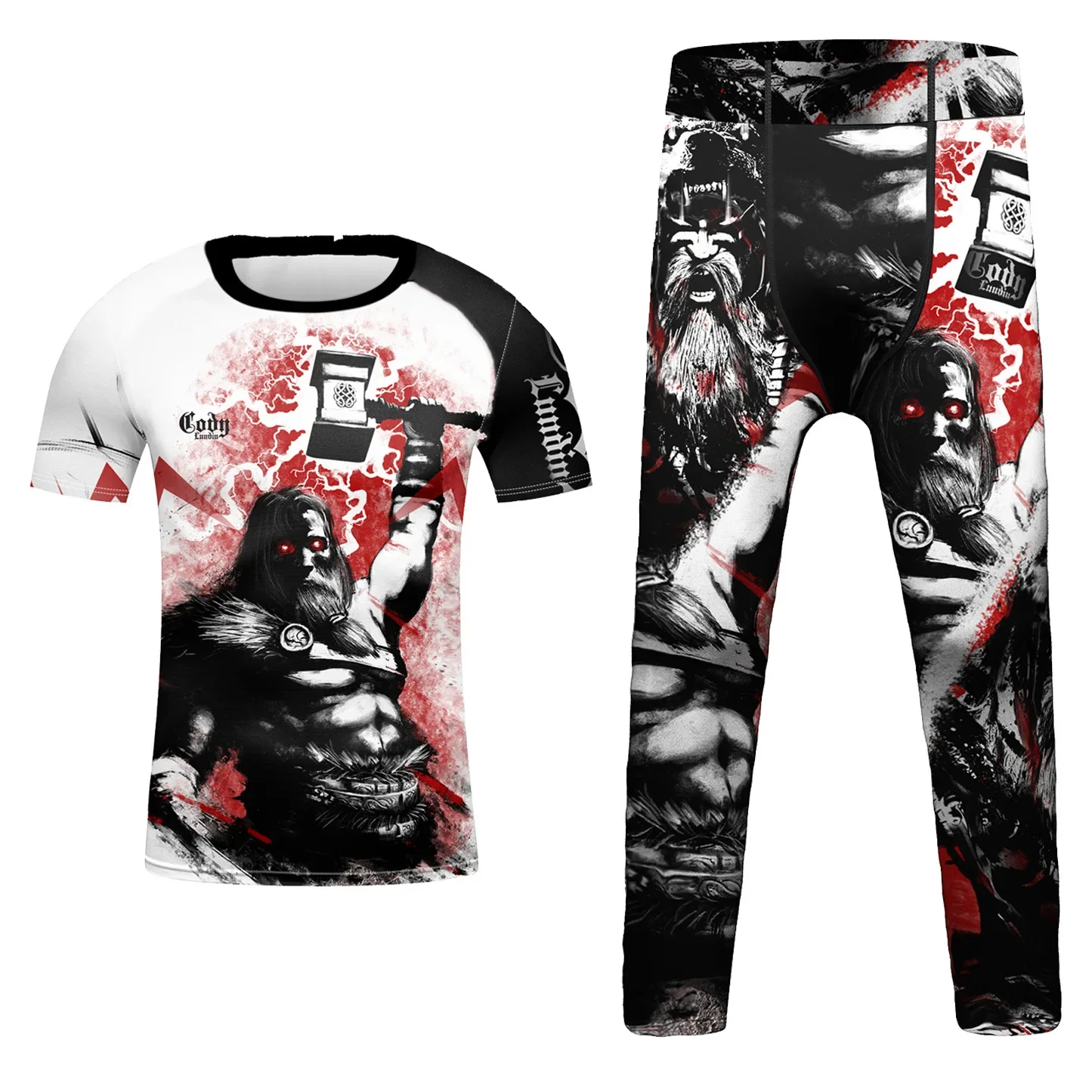 Фото Детская спортивная одежда для ММА, Муай Тай, набор для бокса Rashguard, спортивный костюм для мальчиков для бега, Детская тренировочная одежда для баскетбола и фитнеса №3