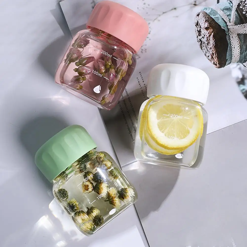 Бутылка для воды, милая бутылка для воды для кофе, сока, молока, чая, Kawaii, пластиковая холодная бутылка для детей, портативная многоразовая питьевая бутылка G4Z8