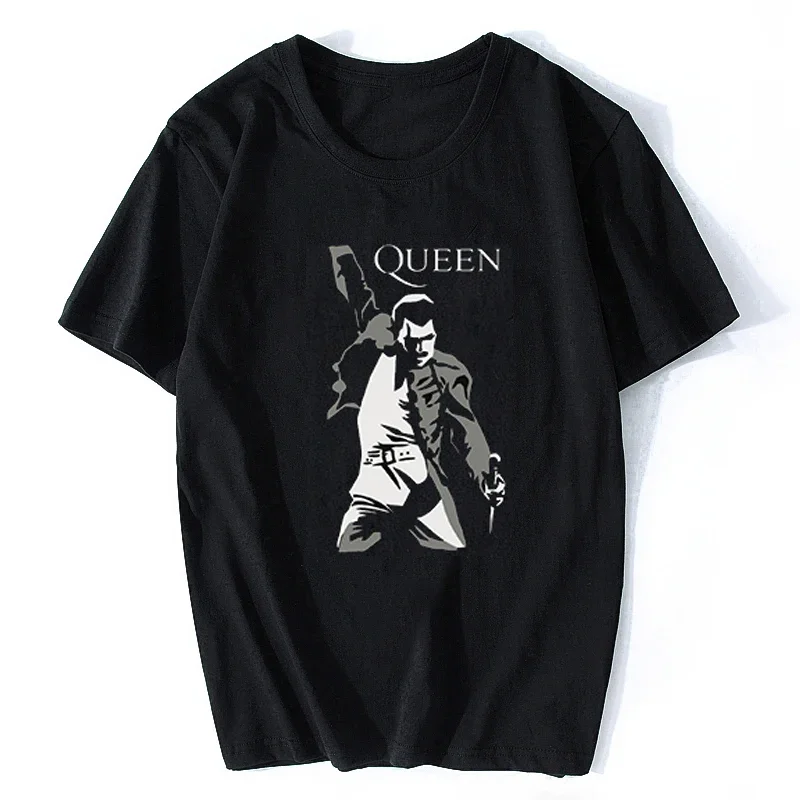 Футболка Freddie Mercury, летняя мужская винтажная футболка с коротким рукавом и круглым вырезом, модная футболка Harajukkuu, крутая мужская футболка