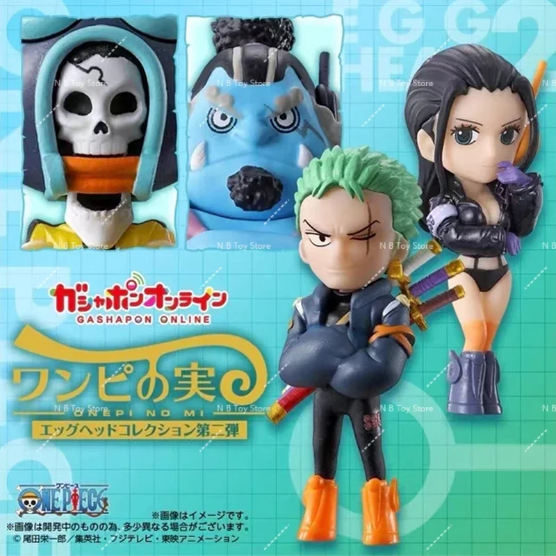 Bandai Original Gashapon From TV Animation One Piece Devil Frui Zoro Robin Lysop Eggead Аниме Фигурки Игрушки Дети