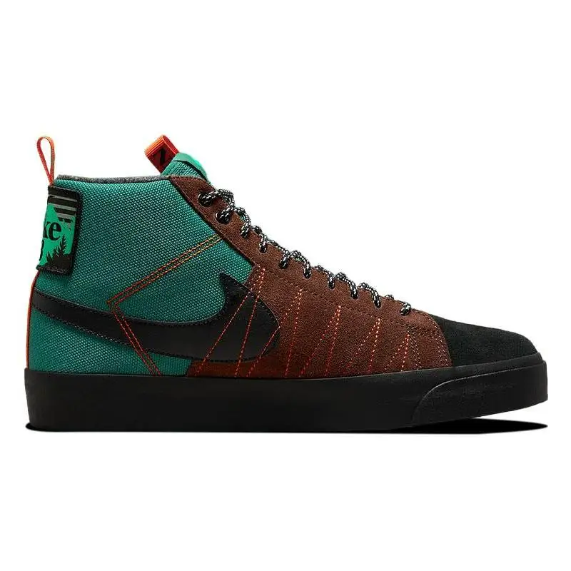 Фото Nike SB Zoom Blazer Mid PRM благородные Зеленые кроссовки №2