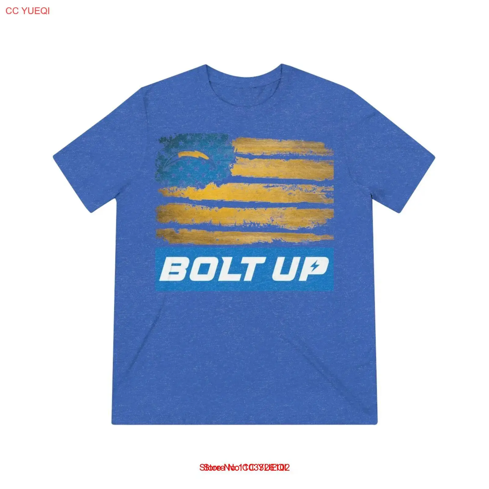 Футболка унисекс Bolt Up Chargers Triblend