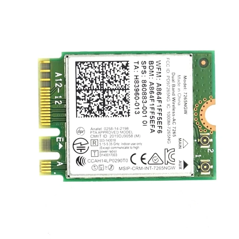 Фото Для 7265NGW двухдиапазонный беспроводной 7265 1200 Мбит/с Bluetooth-совместимый адаптер WLAN 4,2 Прямая поставка №4