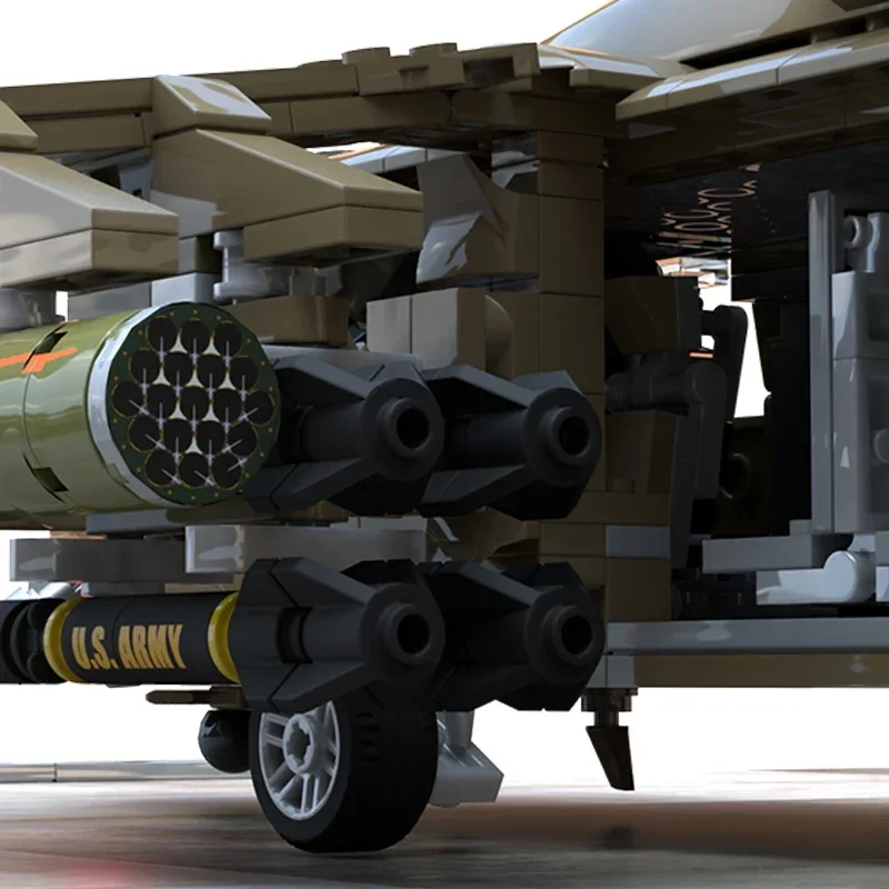 Фото Moc Building Bricks Военная модель MH-60L Black Hawk Technology Модульные блоки Праздничные подарки Игрушки для детей Наборы для самостоятельной сборки №5