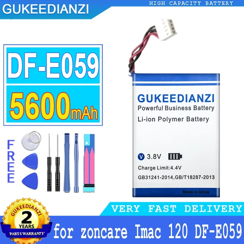 Мобильный телефон батареи 5600mAh для zoncare Imac 120 DF-E059 ICR18650 14,8 V Цифровая Многоканальная батарея для электрокардиограммы