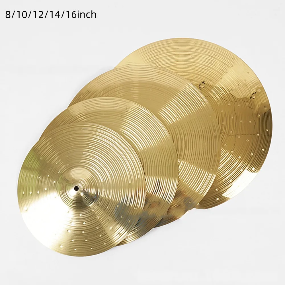 Фото Crash Cymbals Латунные тарелки Музыкальные программы Мелодийный Jingle Звук Тщательно выполненный блестящий блеск Яркий тон №5