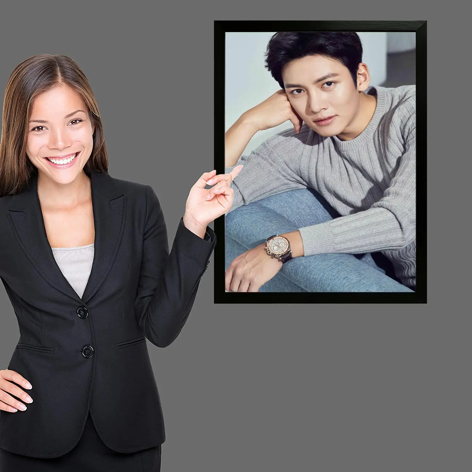 Фото Ji chang wook постер с актером печать на стене искусство на холсте картина плакат для современной семьи гостиная домашний декор №4