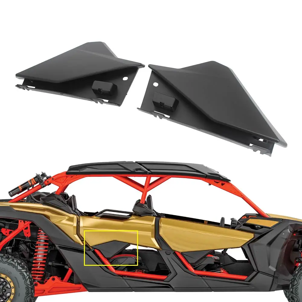 Задняя дверь UTV, полунижняя дверная вставка, черная, подходит для Can-Am Maverick X3 Max STD XDS 4x4 Turbo R DS RR 2018-2022