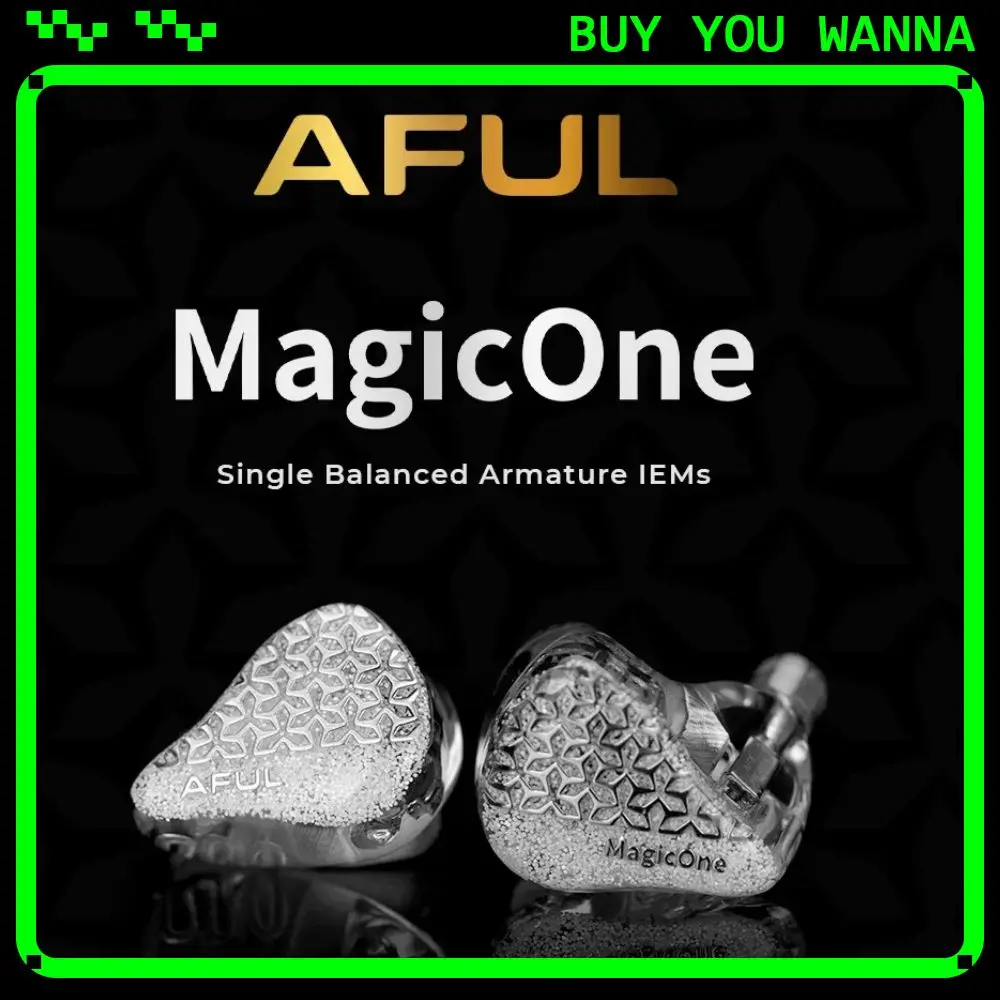 Наушники AFUL MagicOne с одним драйвером BA HiFi, проводные наушники-вкладыши ACG 1BA IEMs, сбалансированный арматурный кабель для наушников 3,5 мм 4,4 мм