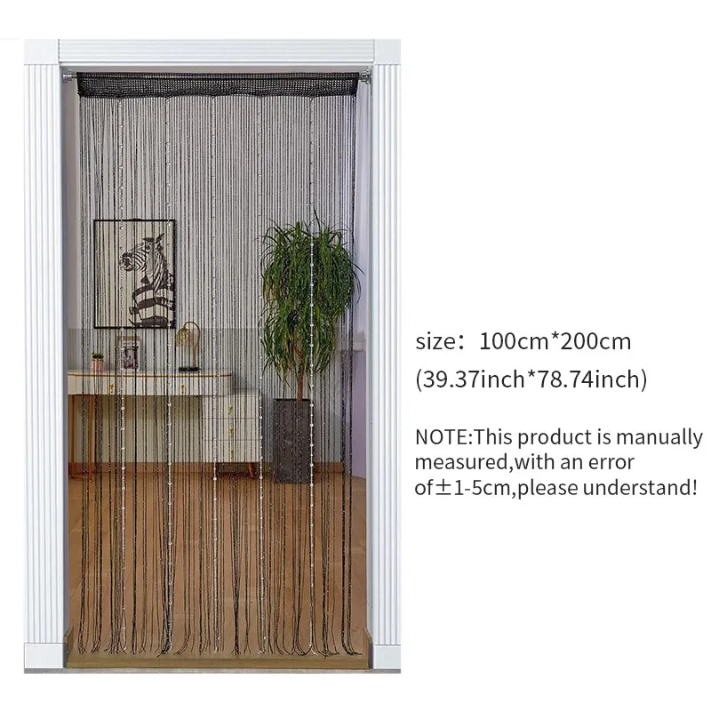 Шторы-веревки с кристаллами, 100 см X 200 см (art.: 3920c99cbce14) - 3920c99cbce14