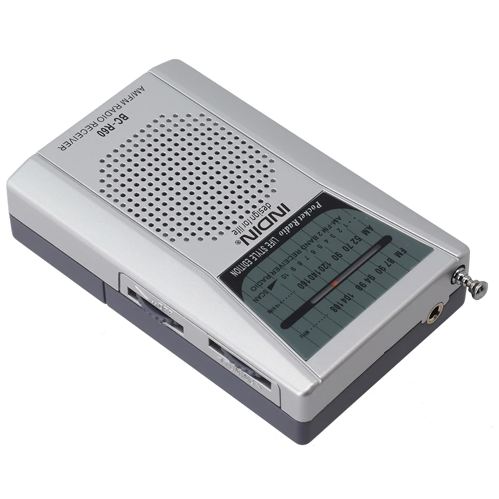 Индийская модель FM-радио, спиртовая коробка, Ручная настройка, Выдвижная антенна 530-1600 кГц, электрические принадлежности