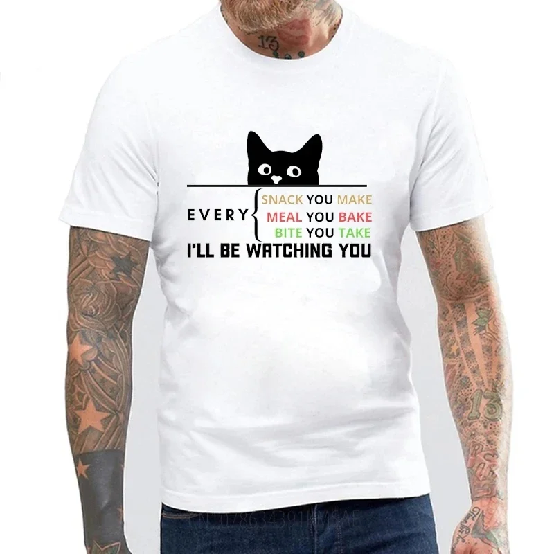 Светящиеся мужские футболки Camiseta, забавные буквы, каждая закуска, каждая еда, каждая еда вы испечь, печатные мужские/женские футболки в стиле Харадзюку, топы