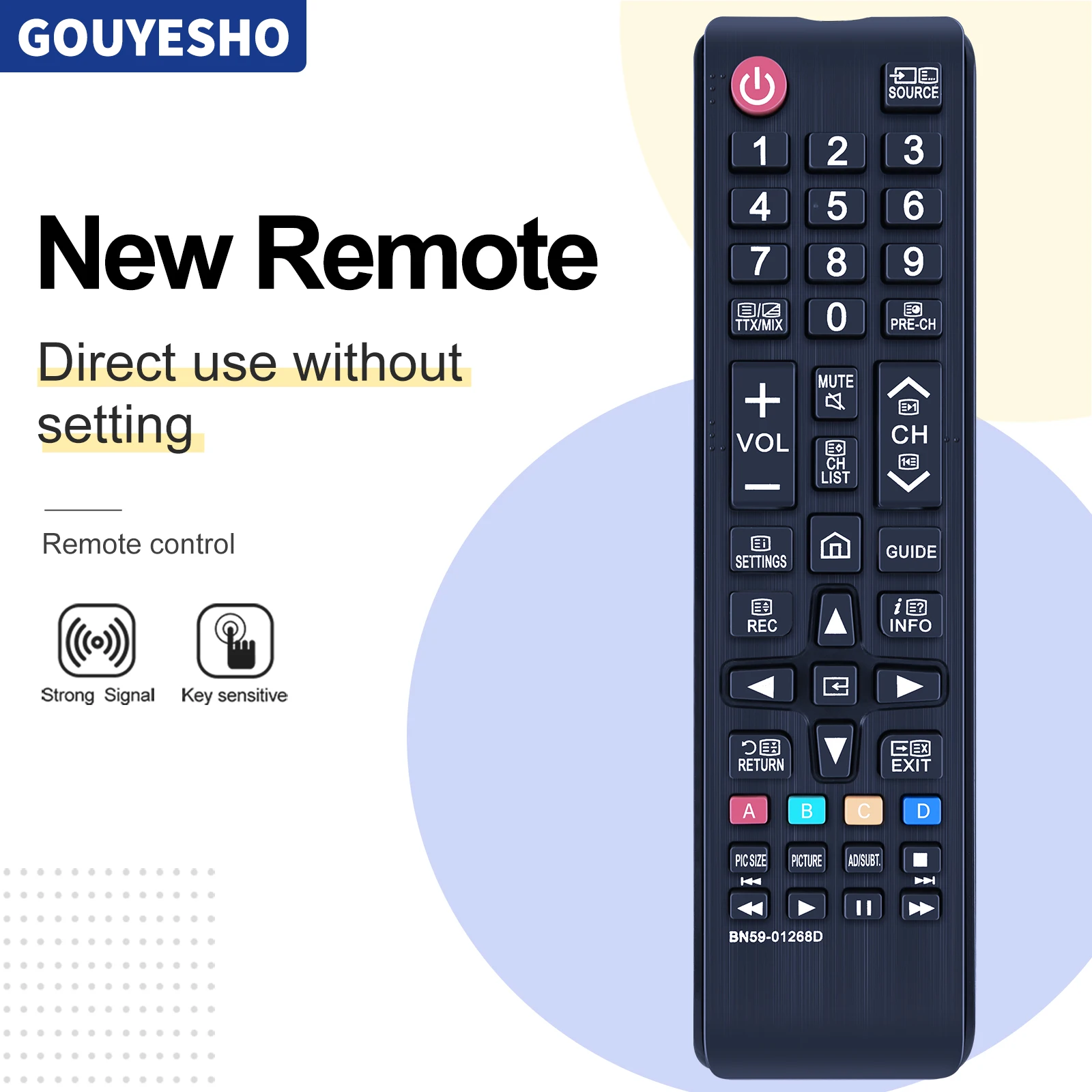 Новый пульт дистанционного управления для Samsung BN59-01268D BN5901268D UHD 4K Smart LED TV Remote Control UHD