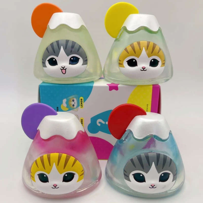 Mofusand Cat Jelly Tumbler Fushandi милая гарнитура модель кошки кукла маленький орнамент слепая коробка милые куклы фанаты аниме подарок на день рождения игрушка