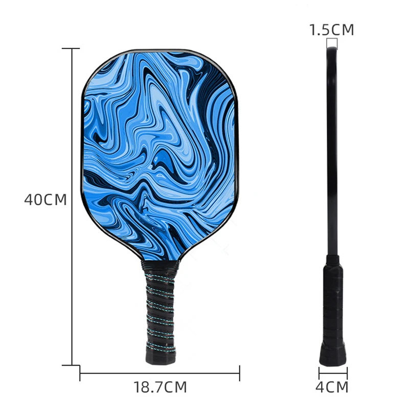 Фото OEM Pickleball Paddles Стекловолокно Индивидуальный дизайн Логотип УФ-печать Pickle Ball Ракетка 50 шт. №3