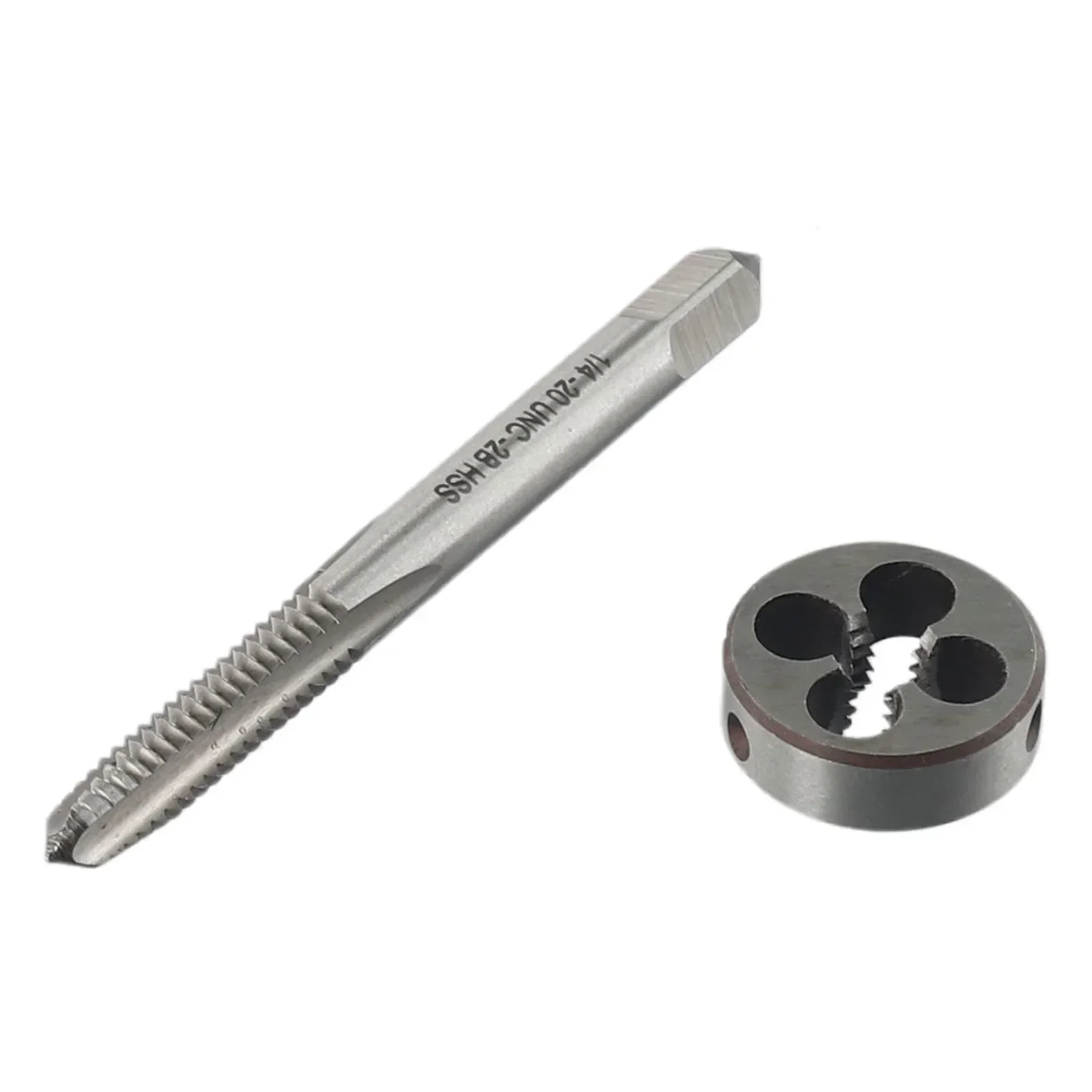 Фото Алюминиевый медный кран Die 1PC Die Set HSS высокоскоростная стальная машина R1/4, кран для правой руки «-20 1*1/4»-20UNC №2