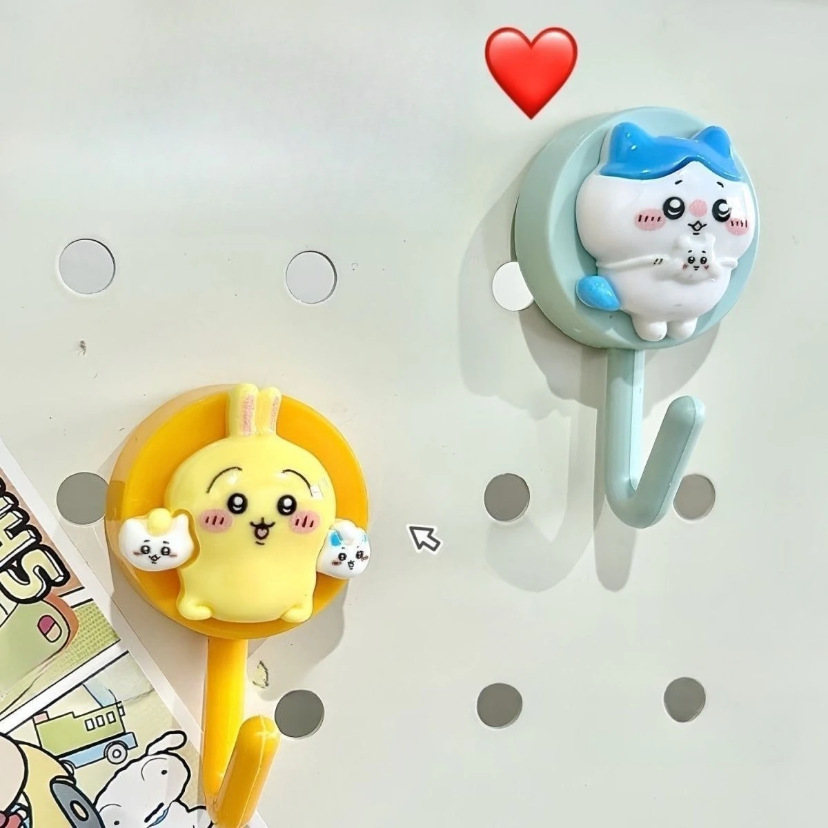 MINISO Chiikawa Usagi Hook Up No Punching ОбщежитиеDIY No Trace Липкий крючок Мощная паста Настенный после повестки двери Бытовой (art.: 3920d23bb3817) - 3920d23bb3817