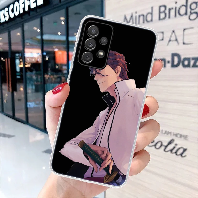 Фото Мягкий чехол для телефона Bleach Aizen Sousuke для Samsung Galaxy A52 A51 A50S A72 A71 A70 A42 A32 A22 A12 A02S A41 A31 A21S A40 A30 A20S №2