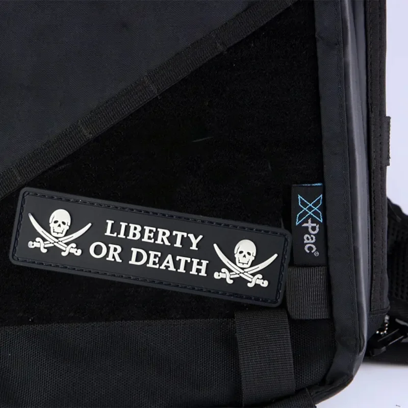 Тактическая нашивка Liberty or Death, 3D ПВХ, значок морали, крючок и петля, военный рюкзак, одежда, декоративная наклейка, повязка на руку (art.: 3920d0ea81672) - 3920d0ea81672