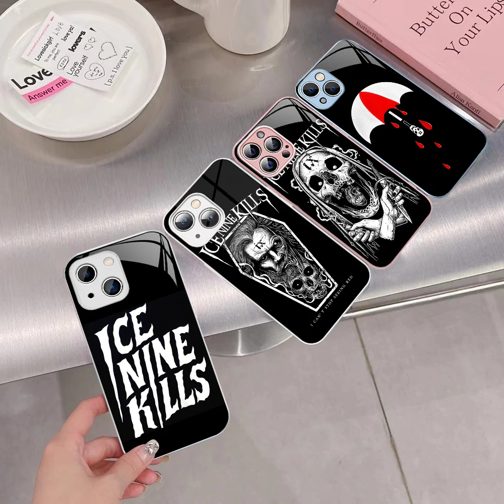 Чехол для телефона Ice Nine Kills Band из закаленного стекла для Iphone 14 13 12 11 Pro Mini XS MAX 14Plus X XS XR Fundas