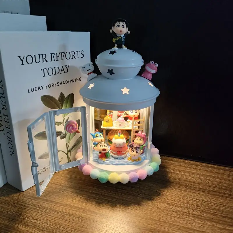 Милый карандаш Шин-тян DIY подсвечник материал посылка Kawaii девушки креативный ночник украшения подарок на день рождения и Рождество