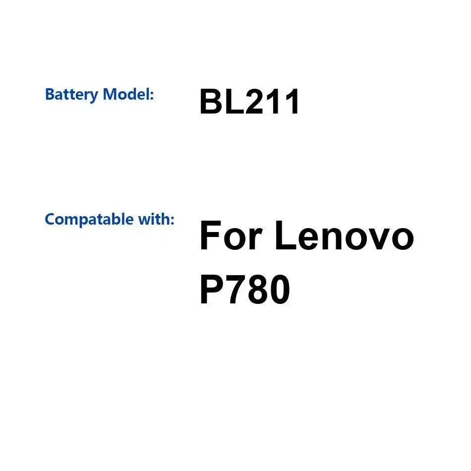 4100 мАч BL211 для Lenovo P780 долговечный аккумулятор для мобильного телефона с высокой эффективностью