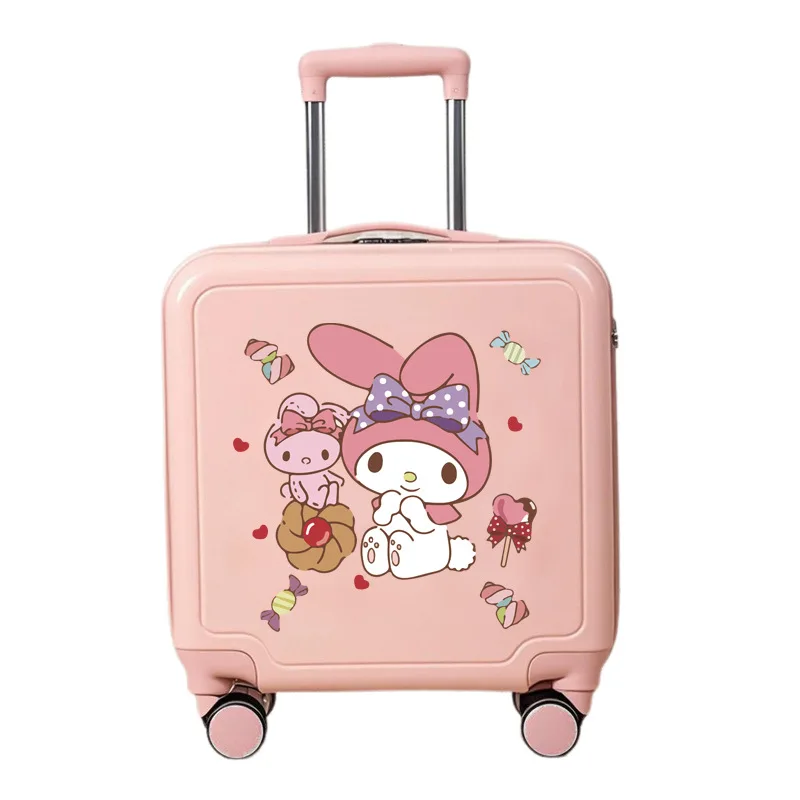 Фото Детский чемодан в стиле аниме «Hello Kitty's», Sanrios, новый детский чемодан на колесиках с героями мультфильмов, ящик для паролей, многофункциональный для мальчиков и девочек, студентов №5