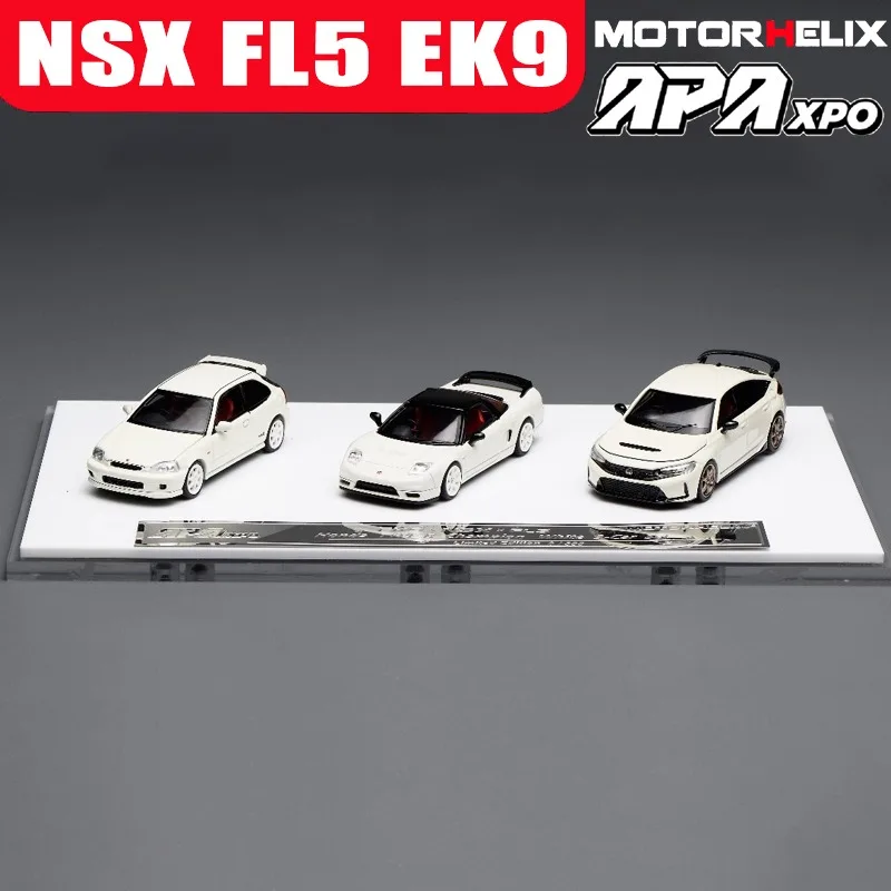 MH 1/64 NSX FL5 EK9 APAxpo сплав мотор-автомобиль игрушка литье под давлением металлическая модель коллекция мальчик рождественские подарки Играйте в транспортные средства и модели